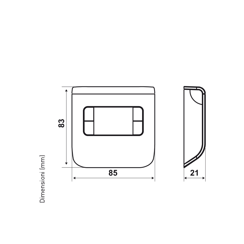 Termostato Ambiente Digitale, 3 Temperature, 5(3)A 250V, IP20, Bianco - FANTINI COSMI CH110