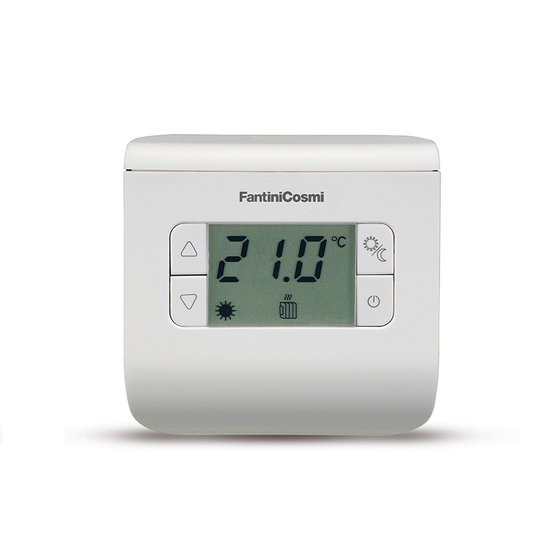 Termostato Ambiente Digitale, 3 Temperature, 5(3)A 250V, IP20, Bianco - FANTINI COSMI CH110