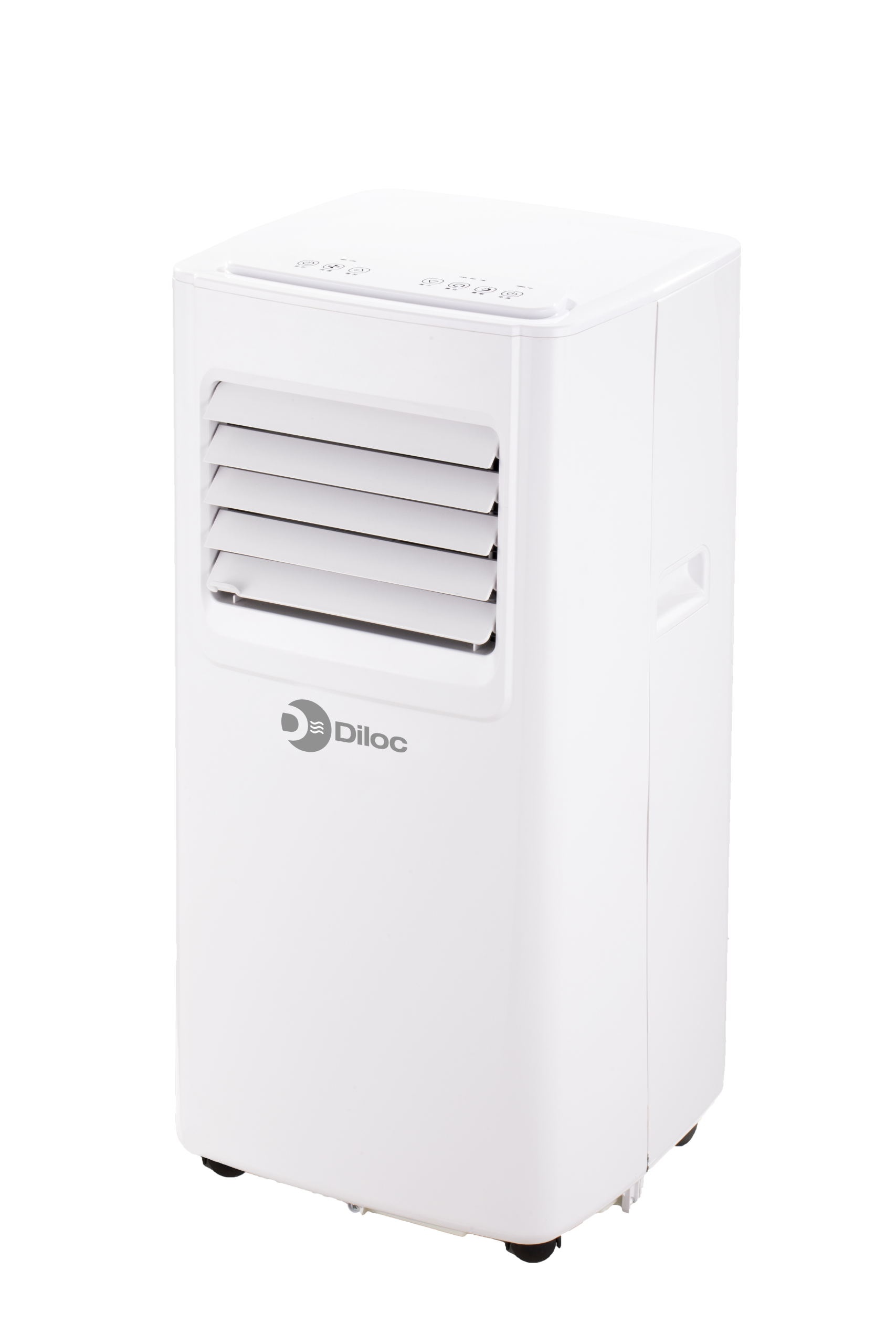Diloc Condizionatore Portatile 12000 BTU, IGLU Caldo/Freddo, 3,5 KW, Pinguino, R290, con rotelle e tubo - NAICON D.IGLU12000FC
