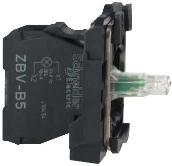 Elemento Luminoso Ø22, Led Integrato Giallo, 24 V - SCHNEIDER ZBVB5