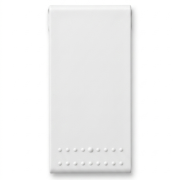 Living Light Copritasto lente illuminabile, 1 modulo, per interruttore, deviatore e invertitore, Bianco - BTICINO N4911